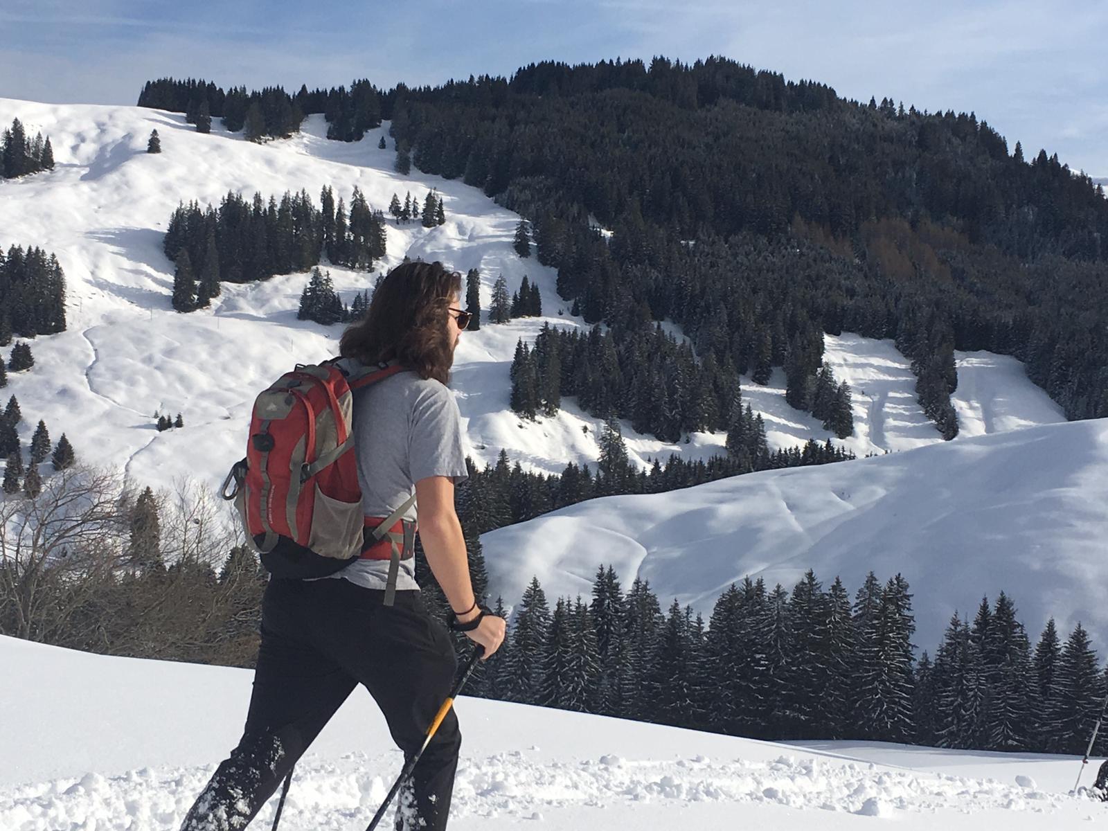 Adam Habel in the Alps